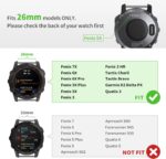 ⁦سوار ساعة مقاوم للماء لساعة فينيكس 5X/فينيكس 6X/فينيكس 7X، 26 ملم سريع الفك يناسب ساعة جارمين فينيكس 5X بلس/فينيكس 3/3 اتش ار اندورو تاكتيكس دلتا⁩ - الصورة ⁦3⁩