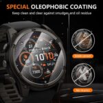 ⁦ديروت 4 قطع من واقي شاشة جارمين فينيكس 8 51 ملم من الزجاج المقسى، شاشة HD مضادة للخدش خالية من الفقاعات لجارمين فينيكس 8 51 ملم حماية⁩ - الصورة ⁦3⁩