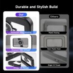 ⁦448 LED Magnetic RGB Ring Light with Mini Tripod — Dual-Sided Aluminum Build, 6000mAh Rechargeable Battery, Adjustable Brightness & Color Temperature, MagSafe-Compatible for TikTok, YouTube & Makeup⁩ - الصورة ⁦2⁩