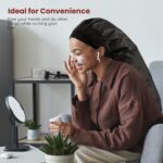 ⁦ملحق مجفف الشعر بغطاء للرأس، قبعة ترطيب عميق كبيرة جداً قابلة للتعديل مع حزام مطاطي، قبعة حرارية احترافية للتجفيف لعناية وتصفيف الشعر الطبيعي المجعد المُتنوع الملمس⁩ - الصورة ⁦4⁩