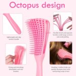 ⁦فرشاة فك تشابك الشعر فليكس من اي زد فرشاة لفك تشابك الشعر المجعد للشعر المبلل والشعر المموج والملتف 4c للشعر الاسود الطبيعي⁩ - الصورة ⁦5⁩