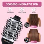 ⁦ريبون RE-2126B مصفف شعر 1300 واط بإيقاف تشغيل تلقائي عند ارتفاع درجة الحرارة، شعيرات مفرزة خالية من التشابك، رؤوس مدببة مع ثلاثة إعدادات للهواء البارد والساخن⁩ - الصورة ⁦4⁩