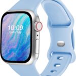 سوار رياضي متوافق مع ساعة ابل 38 ملم 40 ملم 41 ملم 42 ملم 44 ملم 45 ملم 46 ملم 49 ملم للنساء والرجال، سوار معصم من السيليكون الناعم لساعة اي ووتش سلسلة 10 9 8 7 6 5 4 3 2 1 اس اي الترا