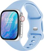 سوار رياضي متوافق مع ساعة ابل 38 ملم 40 ملم 41 ملم 42 ملم 44 ملم 45 ملم 46 ملم 49 ملم للنساء والرجال، سوار معصم من السيليكون الناعم لساعة اي ووتش سلسلة 10 9 8 7 6 5 4 3 2 1 اس اي الترا