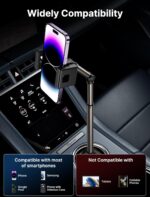 ⁦حامل جوال للسيارة من جيسوكس - حامل موبايل معدني بذراع طويل وثابت للغاية لحوامل الأكواب في السيارة - حامل جوال قابل للتعديل لجوال ايفون وسامسونج وجوجل⁩ - الصورة ⁦7⁩