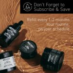 ⁦كريم مرطب للوجه بالريتينول للرجال من بريكيل، طبيعي وعضوي، كريم ليلي مضاد للتجاعيد للوجه مع الريتينول وحمض الهيالورونيك لتقليل الخطوط الدقيقة وتوحيد لون البشرة، خال من العطور، 2 أونصة⁩ - الصورة ⁦2⁩