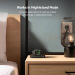 ⁦بلكن شاحن ساعة ابل، قاعدة سفر لاسلكية للشحن السريع معتمدة من ام اف اي مع وضع المنضدة الليلية، تصميم بسيط وكيبل USB نوع C متضمن لسلسلة ساعات ابل 8 و7 و6 و5 و4 والترا وغيرها⁩ - الصورة ⁦3⁩