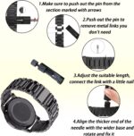 ⁦سوار من الستانلس ستيل من دوماما - متوافق مع اي ووتش 42/44/45/49 ملم - سوار بديل معدني ممتاز - تصميم انيق ومتين - سهل التركيب - الساعة غير متضمنة⁩ - الصورة ⁦6⁩