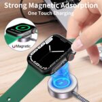 ⁦كيبل شحن سريع متعدد لشاحن ساعة ابل، شاحن ايفون، [اساسيات السفر 3 في 2] كيبل USB A/Type C/لايتنينج لساعة اي ووتش الترا/SE/10-2، ايفون 16-11، جالكسي S25-21، ايباد، 1.2 متر⁩ - الصورة ⁦7⁩