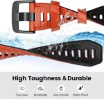 ⁦سوار ساعة لساعة جارمين انستينكت 2X، سولار، سوار بديل من السيليكون الناعم التكتيكي مع ادوات محول⁩ - الصورة ⁦4⁩