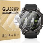 ديروت 4 قطع من واقي شاشة جارمين فينيكس 8 51 ملم من الزجاج المقسى، شاشة HD مضادة للخدش خالية من الفقاعات لجارمين فينيكس 8 51 ملم حماية