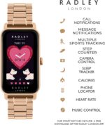 ⁦رادلي ساعة ذكية للنساء سلسلة 21 مع سوار من الستانلس ستيل مطلي بالذهب الوردي RYS21-4016⁩ - الصورة ⁦2⁩