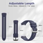 ⁦سوار سيليكون متوافق مع ساعة هواوي ووتش 5 مقاس 46 ملم من كيز جييف، سوار بديل بدون فجوات وناعم متوافق مع ساعة هواوي ووتش 5 مقاس 42 ملم للنساء والرجال⁩ - الصورة ⁦6⁩