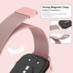 ⁦سوار معدني لساعة هواوي فيت 4/3 من جينهيك، سوار من الستانلس ستيل قابل للتعديل مع مشبك مغناطيسي لساعة هوا وي 4/3 للرجال والنساء⁩ - الصورة ⁦4⁩