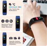 ⁦جهاز تتبع اللياقة البدنية من يونيكينج مع مراقب معدل ضربات القلب والنوم والنوم للرجال والنساء، ساعة مطورة مقاومة للماء لتتبع النشاط، عداد الخطوات والسعرات الحرارية، ارجواني⁩ - الصورة ⁦5⁩