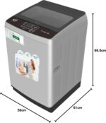 ⁦ستار تريك غسالة تحميل علوي أوتوماتيك 13 كجم، توفير طاقة بتصنيف 4 نجوم من ESMA، لون فضي، موديل SW-1300ATTQ1-SK(T) [ضمان شامل لمدة عام]⁩ - الصورة ⁦4⁩