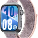 حزام نايلون لساعة هواوي واتش فيت 3/فيت 4، حزام حلقة رياضية ناعم قابل للتعديل وجيد التهوية لساعة هواوي واتش فيت 4/فيت 3 للنساء والرجال