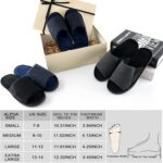 ⁦شبشب منزلي مريح للرجال بتصميم مفتوح عند الاصابع مصنوع من الميموري فوم، شبشب داخلي مريح سهل الارتداء وجيد التهوية ومضاد للانزلاق وناعم وخفيف الوزن لغرفة النوم والمنزل⁩ - الصورة ⁦6⁩