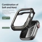 ⁦حافظة ساعة DUX DUCIS سلسلة Tamo لساعة آبل سلسلة 7/8/9 (41 ملم) - غطاء حماية شفاف مقاوم للصدمات مع تصميم وسادة للزوايا، مقاوم للخدش - أسود شفاف⁩ - الصورة ⁦4⁩