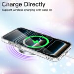 ⁦جيتك جراب لامع لموبايل ايفون 17 برو 6.3 انش، غطاء ممتص للصدمات بتصميم لامع لطيف للنساء والفتيات (شفاف)⁩ - الصورة ⁦6⁩