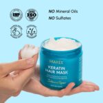 ⁦قناع الشعر للشعر التالف من ماري - بلسم علاج بالكيراتين - قناع ترطيب عميق للغاية، مرطب واصلاح، كيراتينا ماسكاريا بارا ال كابيلو⁩ - الصورة ⁦9⁩