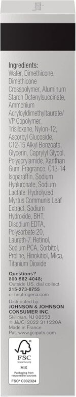 ⁦نيوتريجينا سيروم تصحيح البقع الداكنة من رابيد تون ريبير مع حمض الهيالورونيك والريتينول وفيتامين سي، مصل الريتينول اليومي المضاد للتجاعيد ومصحح البقع الداكنة لتفتيح وتوحيد اللون، 1 اونصة⁩ - الصورة ⁦6⁩