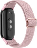 سوار مطاطي لساعة شاومي مي باند 8/9، سوار نايلون قابل للتمدد والتعديل وجيد التهوية لسوار شاومي مي الذكي 8/9 للرجال والنساء