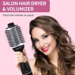 ⁦ريبون RE-2126B مصفف شعر 1300 واط بإيقاف تشغيل تلقائي عند ارتفاع درجة الحرارة، شعيرات مفرزة خالية من التشابك، رؤوس مدببة مع ثلاثة إعدادات للهواء البارد والساخن⁩ - الصورة ⁦3⁩