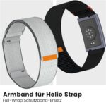 ⁦الرحلة الجديدة سوار حلقي من النايلون متوافق مع سوار امازفيت هيليو، سوار رياضي ناعم جيد التهوية مع تصميم تراكب لسوار امازفيت هيليو، جهاز تتبع اللياقة البدنية⁩ - الصورة ⁦2⁩