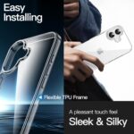 ⁦جيتك حافظة حماية لهاتف ايفون 17 مقاس 6.3 بوصة، غطاء ممتص للصدمات مضاد للاصفرار، ظهر شفاف مضاد للخدش (شفاف)⁩ - الصورة ⁦6⁩