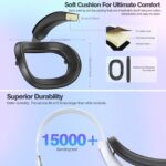 ⁦حزام الرأس لميتا كويست 3/3S: ملحقات سماعة الواقع الافتراضي - بديل لحزام إيليت - متوافق مع اوكيولوس/ميتا كويست 3/3S - راحة معززة، يقلل من الضغط على الرأس⁩ - الصورة ⁦5⁩