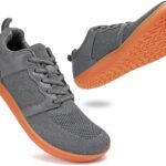 حذاء بيرفوت للرجال، حذاء مشي بمقدمة عريضة، حذاء رياضي بسيط للتدريب المتقاطع ونعل مضاد للسقوط وجيد التهوية