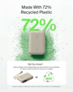 ⁦بلكن شاحن محمول، باور بانك رفيع بمنفذ USB-C 10000mAh مع منفذي USB-C وشاشة بطارية رقمية، شحن 20 واط لايفون 16 و15 بلس وبرو ماكس وسامسونج جالكسي اس 25 واس 24 وبكسل 9 وايباد وغيرها⁩ - الصورة ⁦8⁩