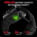 ⁦كاستويف ساعة لياقة بدنية ذكية للرجال مع متتبع للنشاط، 1.85 انش بتصميم عسكري بتصنيف IP68 لمقاومة المياه والغبار، ساعة ذكية لاجهزة اندرويد وايفون، مع ادارة كاملة للصحة وتتبع النوم⁩ - الصورة ⁦6⁩