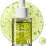 توسوونج أمبول المسام بالكافيار الأخضر مع 2500 جزء في المليون من الكافيار الأخضر، النياسيناميد، ينعم ملمس البشرة، مرطب، دعم المرونة، يدعم مظهر المسام المنقى، العناية بالبشرة الكورية، 33 مل، 1.11 أونصة