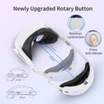 ⁦حزام راس لكويست 3 اس مع بطارية 6000 مللي امبير في الساعة: حزام قابل للتعديل لسوار كويست 3 اس ايليت مع بطارية، ملحقات الواقع الافتراضي البديلة المريحة⁩ - الصورة ⁦4⁩