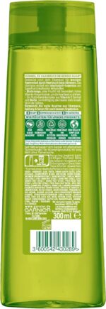 ⁦شامبو غارنييه فروكتس للفيتامينات والقوة لتقوية الشعر الناعم والمعرض لتكسر - مع برتقال الدم، مشتق فيتامين سي والبيوتين، 300 مل⁩ - الصورة ⁦3⁩