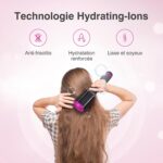 ⁦كينسي بيوتي فرشاة مجفف الشعر 4 في 1، فرشاة مجفف الشعر بقوة 1200 واط مع مجفف ومموِّج الشعر ورأسي فرشاة قابلين للتبديل، مجفف شعر بثلاث سرعات مختلفة⁩ - الصورة ⁦3⁩