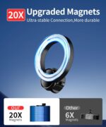 ⁦حامل جوال للسيارة من مازر ويلر لسيارة لاند روفر ديفندر 2022-2025، مشبك ثابت للشاشة 11.4 انش، حامل موبايل دوار 360 درجة متوافق مع ماج سيف، حامل جوال لا يؤثر على فتحة التهوية⁩ - الصورة ⁦4⁩