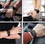 ⁦سوار من الستانلس ستيل من دوماما - متوافق مع اي ووتش 42/44/45/49 ملم - سوار بديل معدني ممتاز - تصميم انيق ومتين - سهل التركيب - الساعة غير متضمنة⁩ - الصورة ⁦2⁩