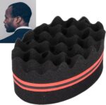 ⁦كريفوكت مشط ملفوف افريقي، اسفنجة شعر بفتحات كبيرة، فرشاة اسفنجية ناعمة للشعر للرجال والنساء لتجعيد الشعر⁩ - الصورة ⁦2⁩