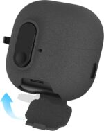 ⁦حافظة عصرية بقفل لهواوي فري كليب 2، حماية عسكرية متينة مع قفل امن، حافظة واقية مضادة للصدمات لهاتف هواوي فري كليب 2 2025، رمادي⁩ - الصورة ⁦4⁩