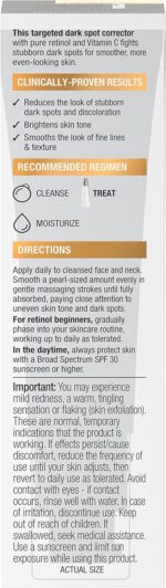 ⁦نيوتريجينا سيروم تصحيح البقع الداكنة من رابيد تون ريبير مع حمض الهيالورونيك والريتينول وفيتامين سي، مصل الريتينول اليومي المضاد للتجاعيد ومصحح البقع الداكنة لتفتيح وتوحيد اللون، 1 اونصة⁩ - الصورة ⁦9⁩