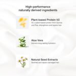 ⁦جي كيه هير مجموعة شامبو وبلسم كيراتين كولور شيلد من جلوبال (22 اونصة سائلة/650 مل) - تنظيف عميق وحماية من الحرارة للشعر المجعد الجاف والتالف والمجعد - خالي من الكبريتات⁩ - الصورة ⁦8⁩