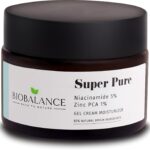 بايو بالانس كريم مرطب جل سوبر بيور | غني بالنياسيناميد 5% والزنك بي سي ايه 1% | موازنة الزيت وتشديد المسام | منشأ طبيعي 83% | 50 مل