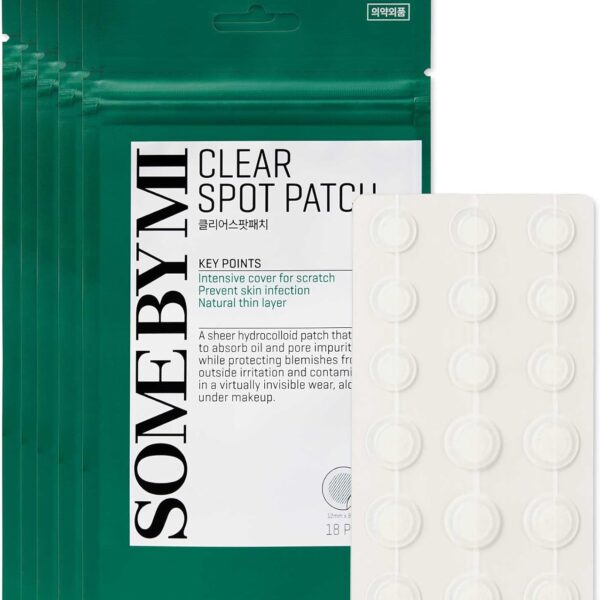 سوم من مي 30 دايز ميراكل كلير سبوت باتش - عبوة من 5 قطع، 90 قطعة، مقاسين (10 ملم 45 قطعة، 12 ملم 45 قطعة) - رقعة غير مرئية للبشرة الغروانية المائية والبثور بدون تهيج - للعناية بالبشرة الكورية