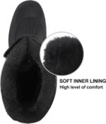 ⁦حذاء شتوي للرجال من كنيكس ماكس، حذاء ثلج مبطن دافئ، حذاء شتوي مع مادة خارجية مقاومة للماء ونعل غير قابل للانزلاق، مناسب لموسم الثلج في الشتاء⁩ - الصورة ⁦3⁩