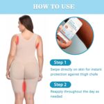 ⁦عصا مضادة للاحتكاك من تشيكزيد للأفخاذ والجسم، بلسم بحجم مناسب للسفر لتخفيف تهيج البشرة، عصا مضادة للاحتكاك بطبقة ناعمة مع فيتامين E والصبار، لرحلات البحر، الصيف، عطلات الشاطئ الأساسية⁩ - الصورة ⁦5⁩