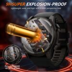 ⁦ديروت 4 قطع من واقي شاشة جارمين فينيكس 8 51 ملم من الزجاج المقسى، شاشة HD مضادة للخدش خالية من الفقاعات لجارمين فينيكس 8 51 ملم حماية⁩ - الصورة ⁦2⁩