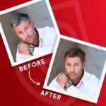 ⁦ريستوريا كريم تقليل الشعر الرمادي للرجال - كريم للشعر لاستعادة لون الشعر الطبيعي تدريجيا، تغطية تصل إلى 100% للشعر الرمادي - نباتي، 100 مل⁩ - الصورة ⁦3⁩